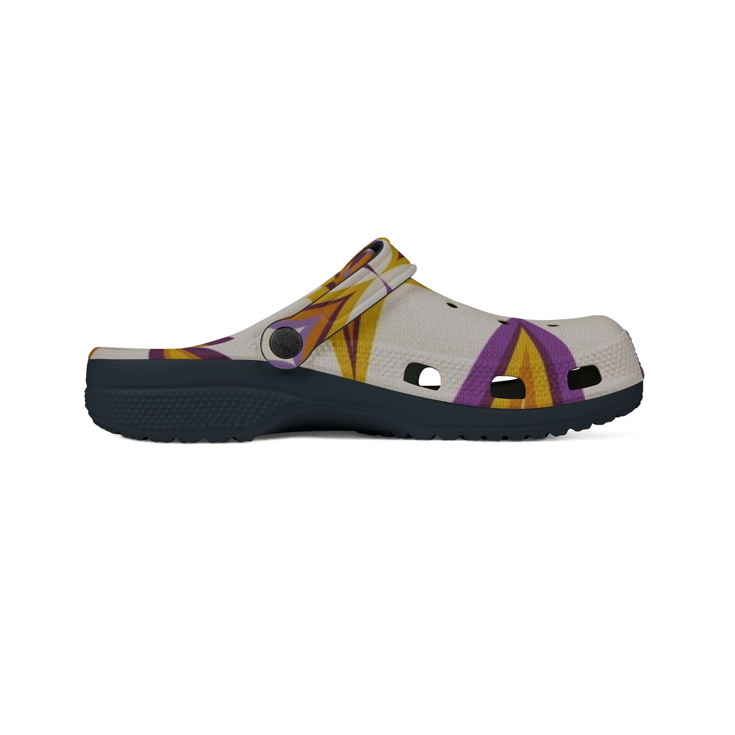 Purple and Gold fun Clogs