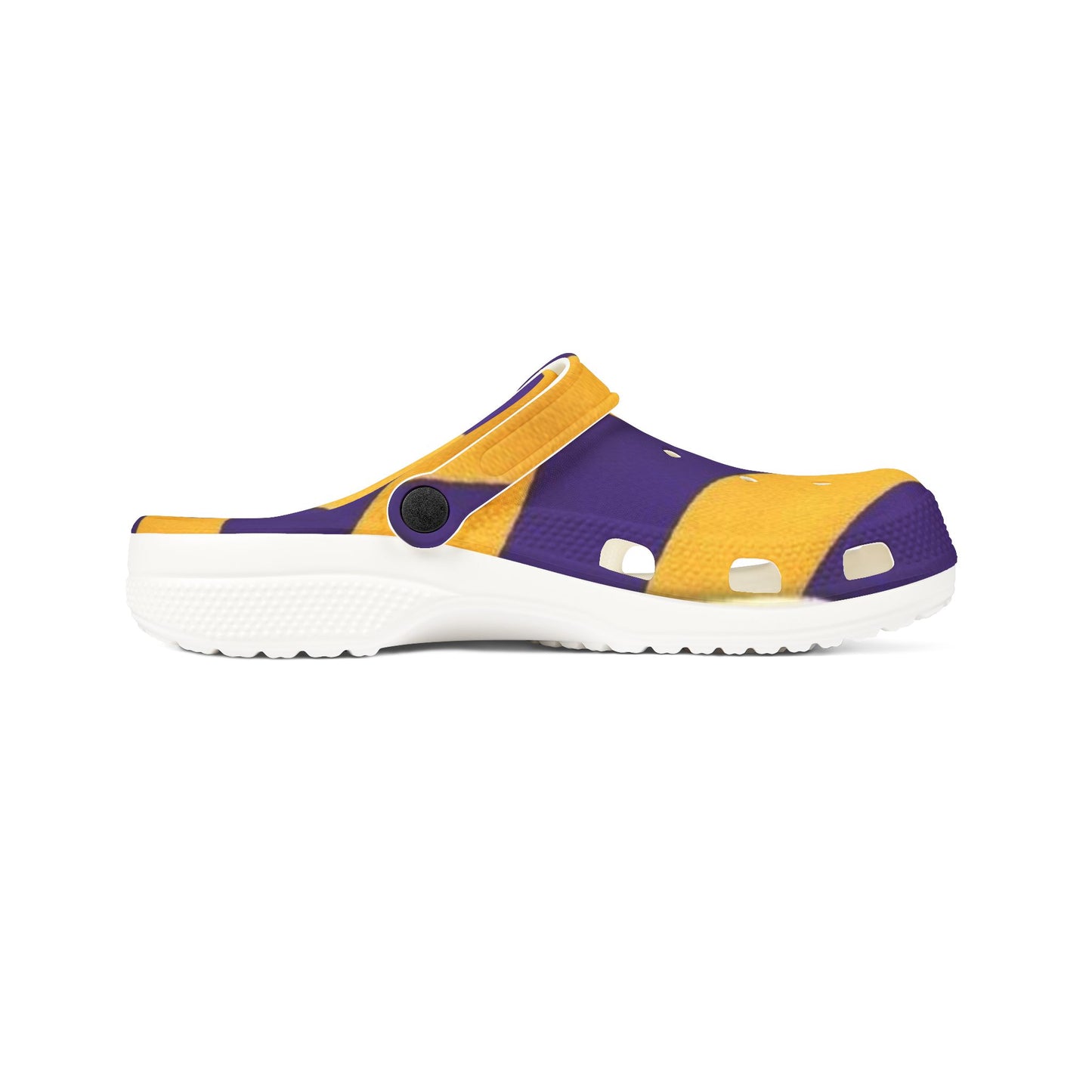 Purple and Gold Clogs
