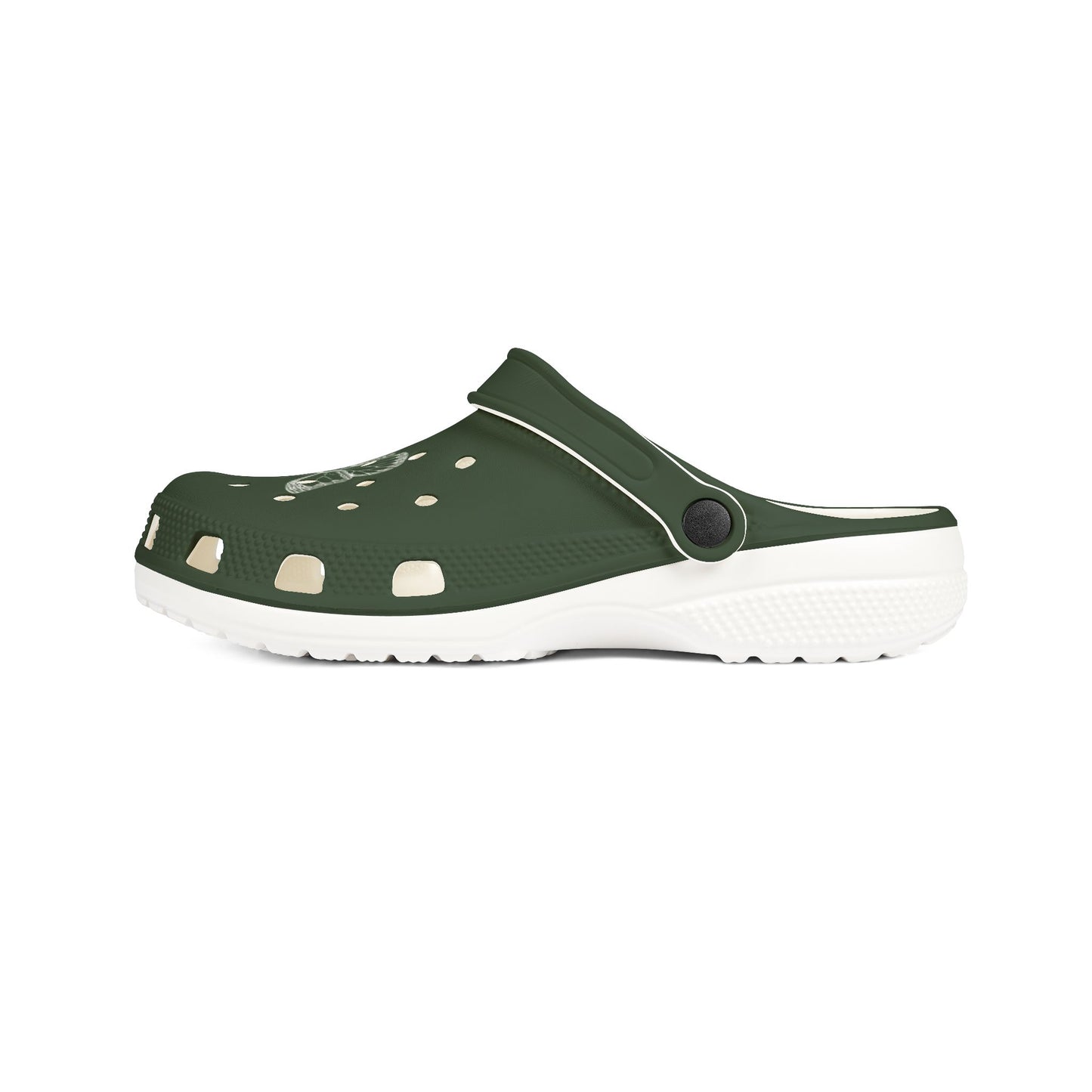 Green butterfly Clogs