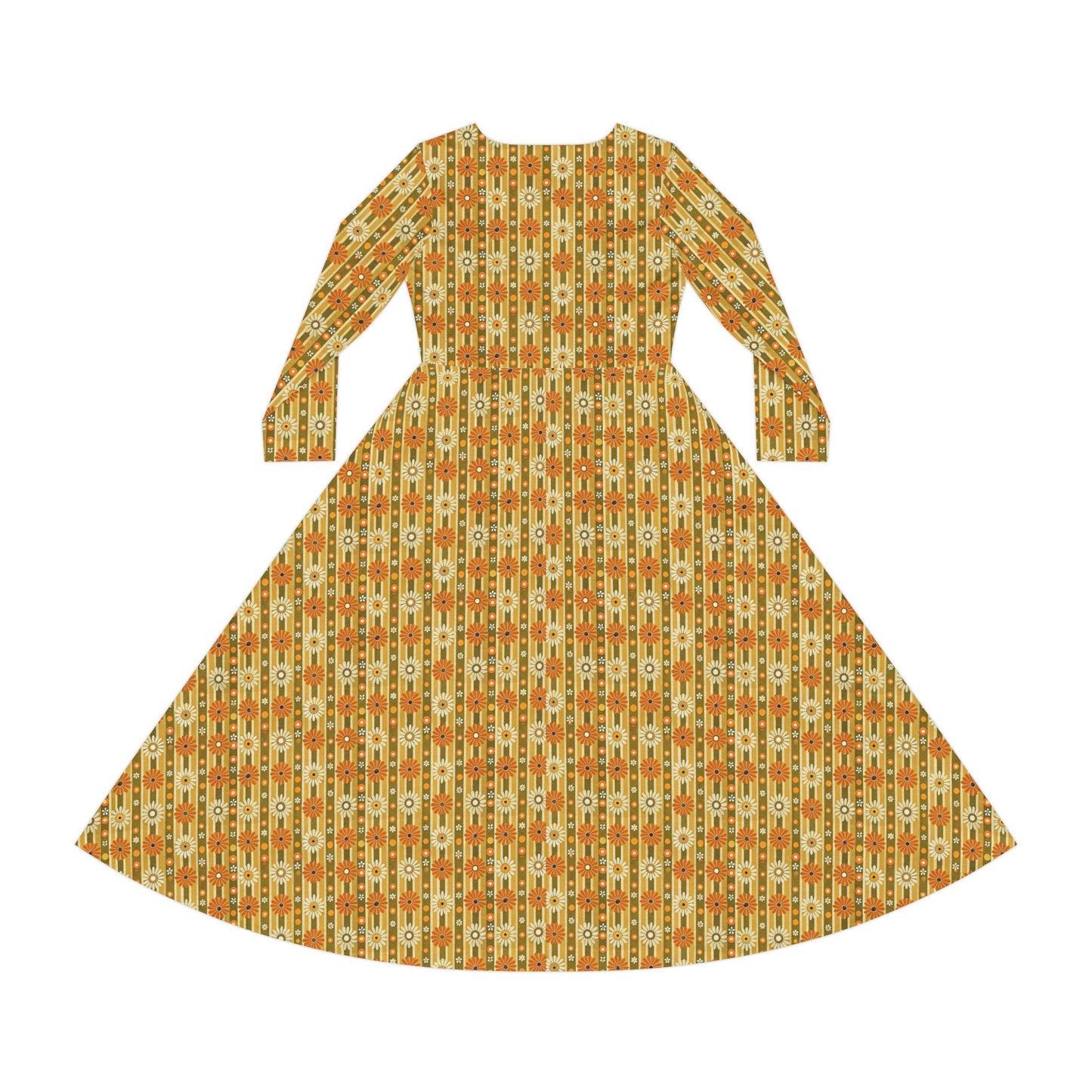 Women's Long Sleeve  Dress (Hippie)