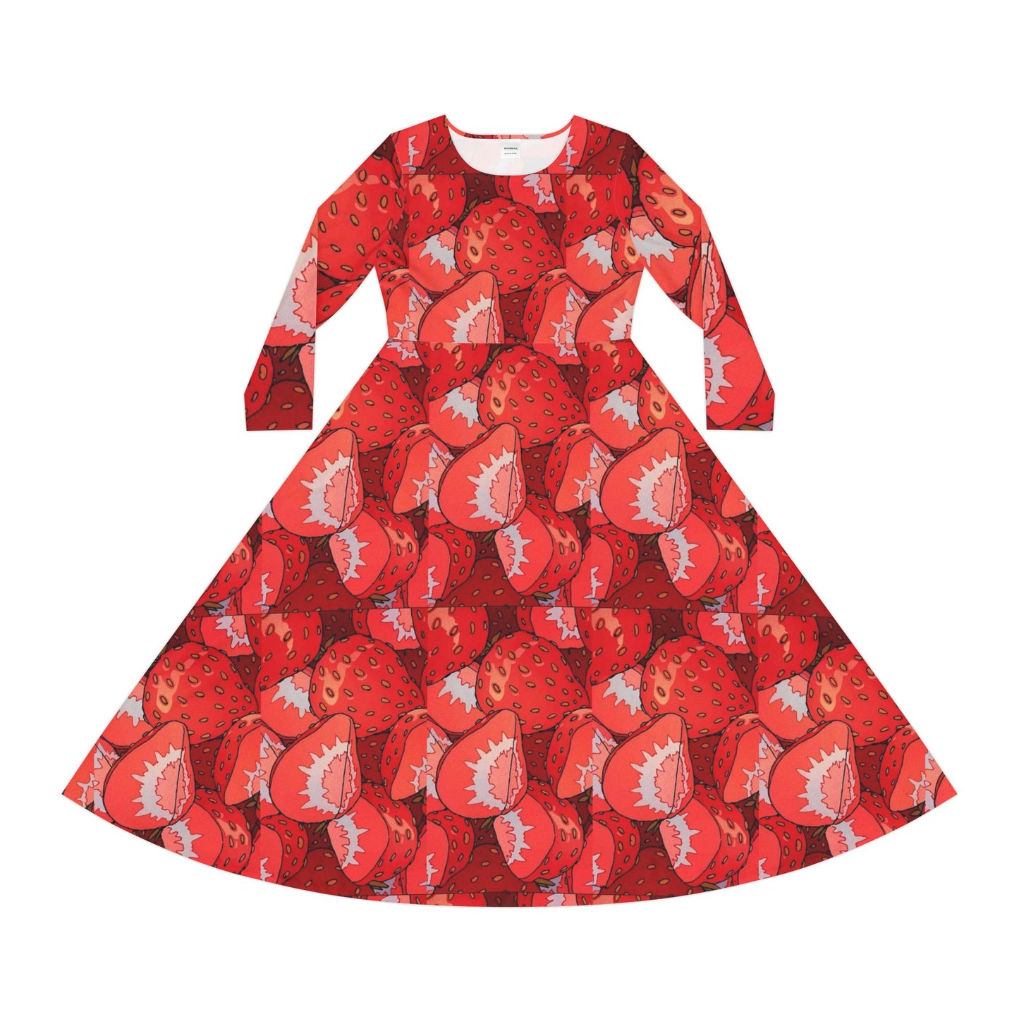 Women's Long Sleeve Dress (Hippie 7))