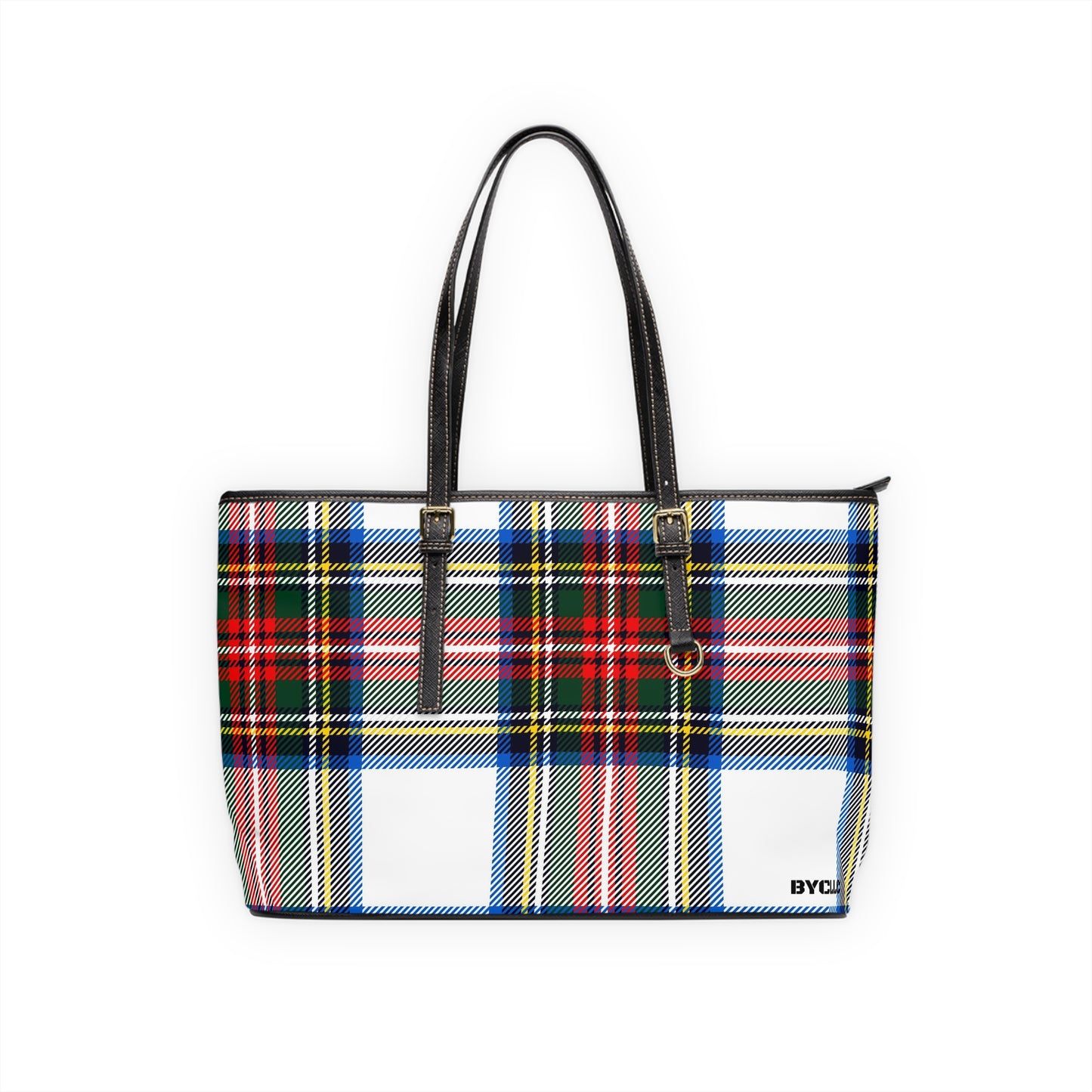 PU Leather Shoulder Bag(Plaid)