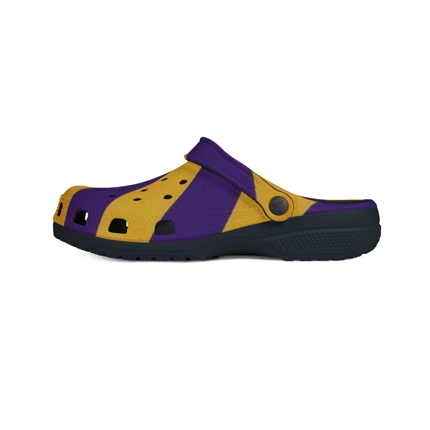 Purple and Gold Clogs
