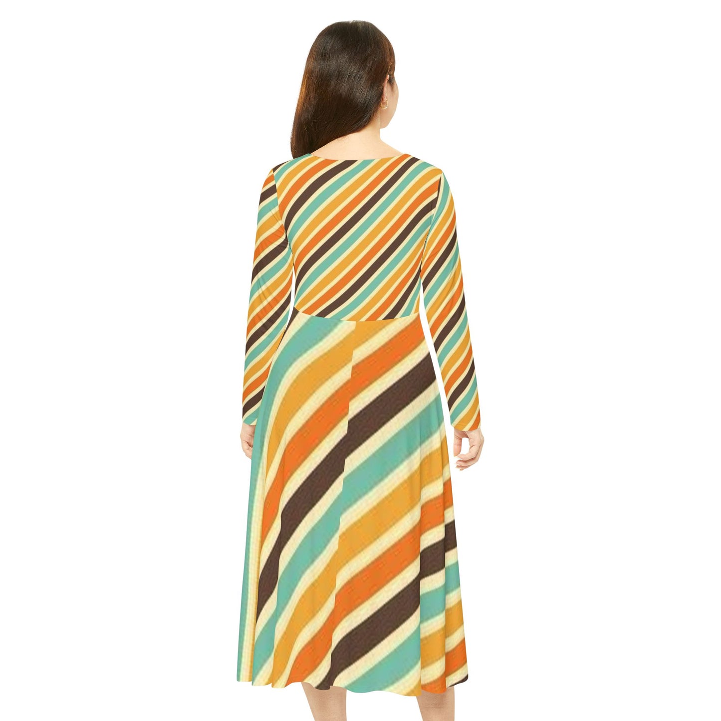 Women's Long Sleeve Dress (Hippie 31)