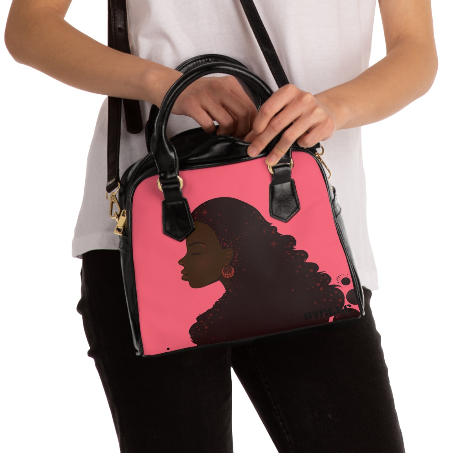Shoulder Handbag(Pink Beauty)
