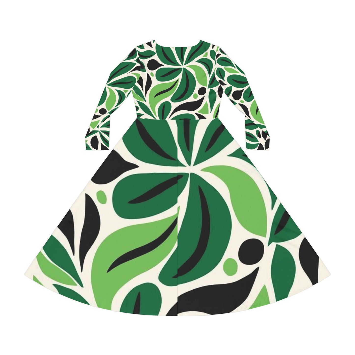 Women's Long Sleeve Dress (Hippie 28)