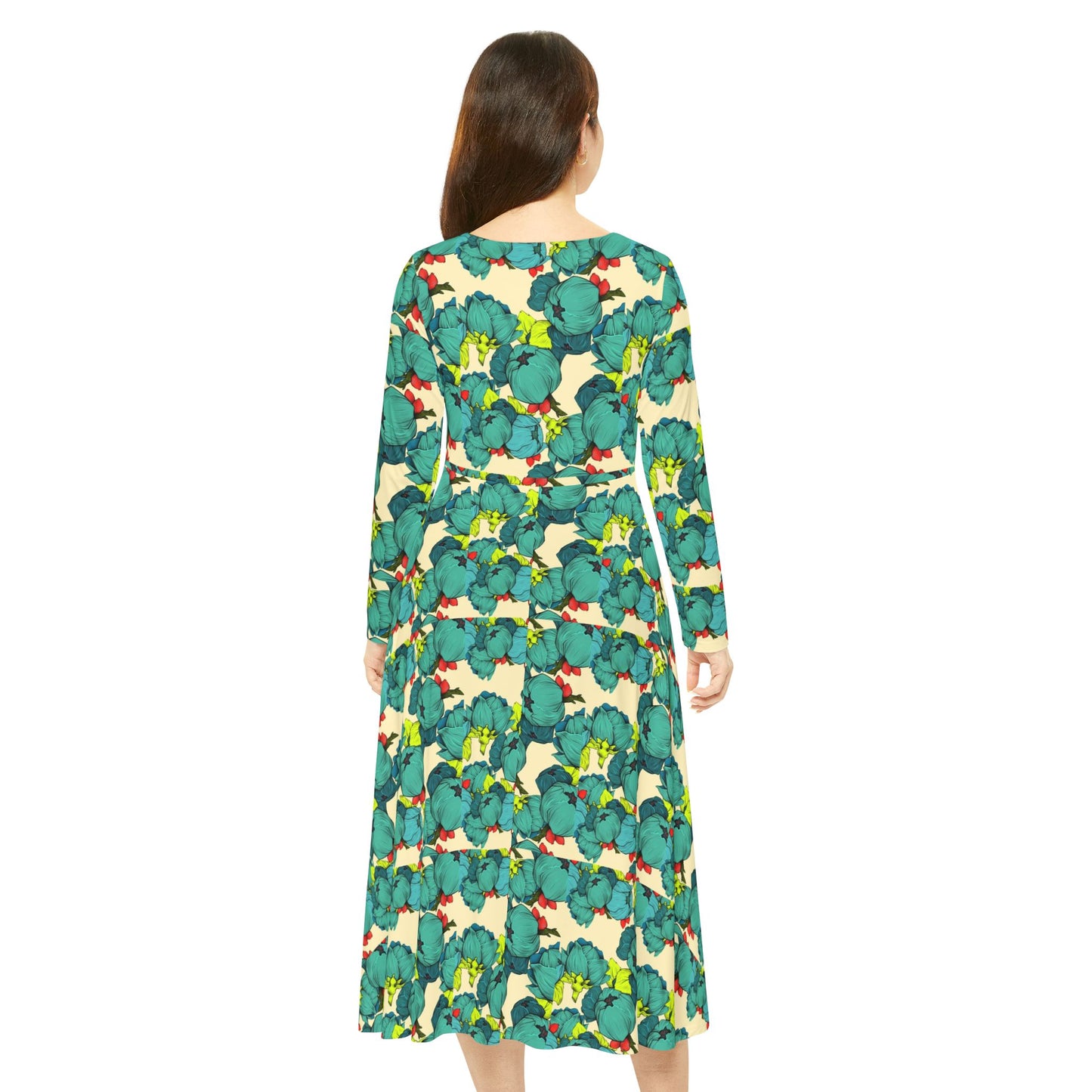 Women's Long Sleeve Dress (Hippie 29)