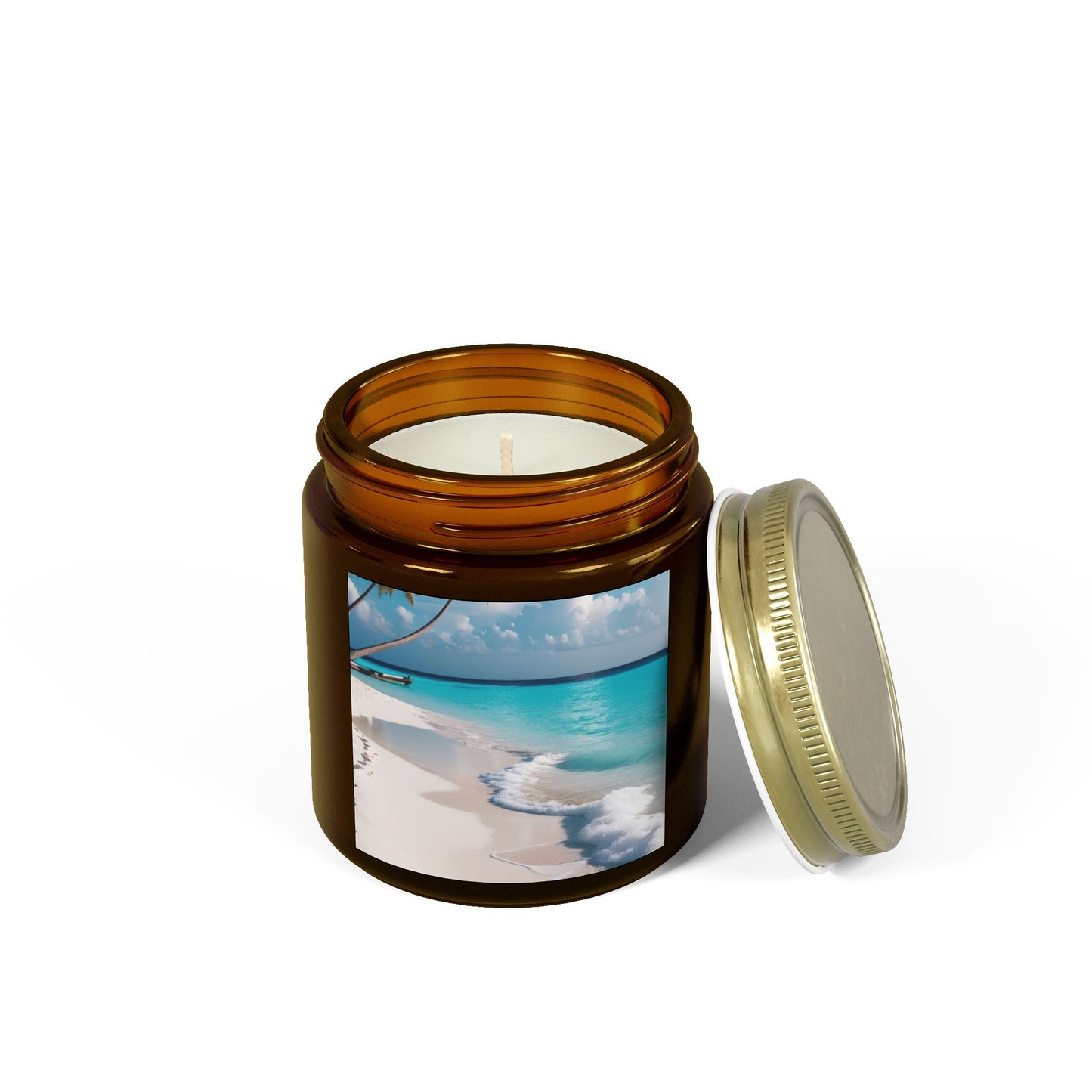 Beach and woody Candle (4oz, 9oz)