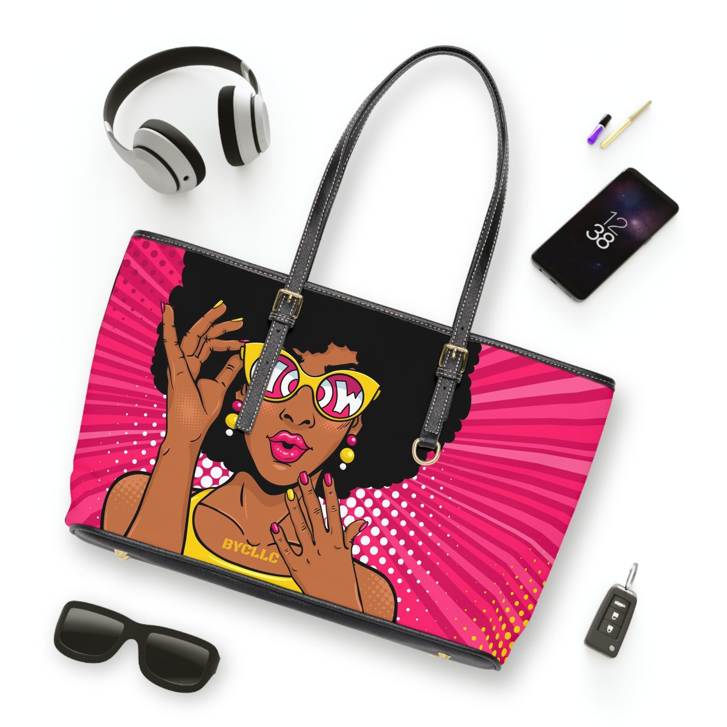 PU Leather Shoulder Bag(BYCLLC Beauty)