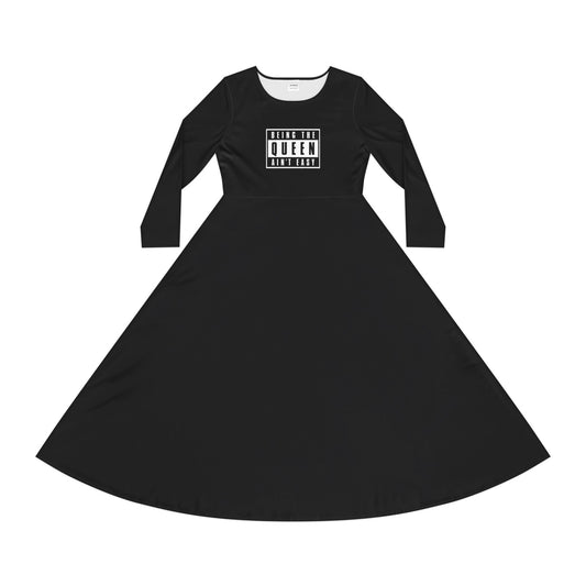 Women's Long Sleeve Dress (Hippie 13)