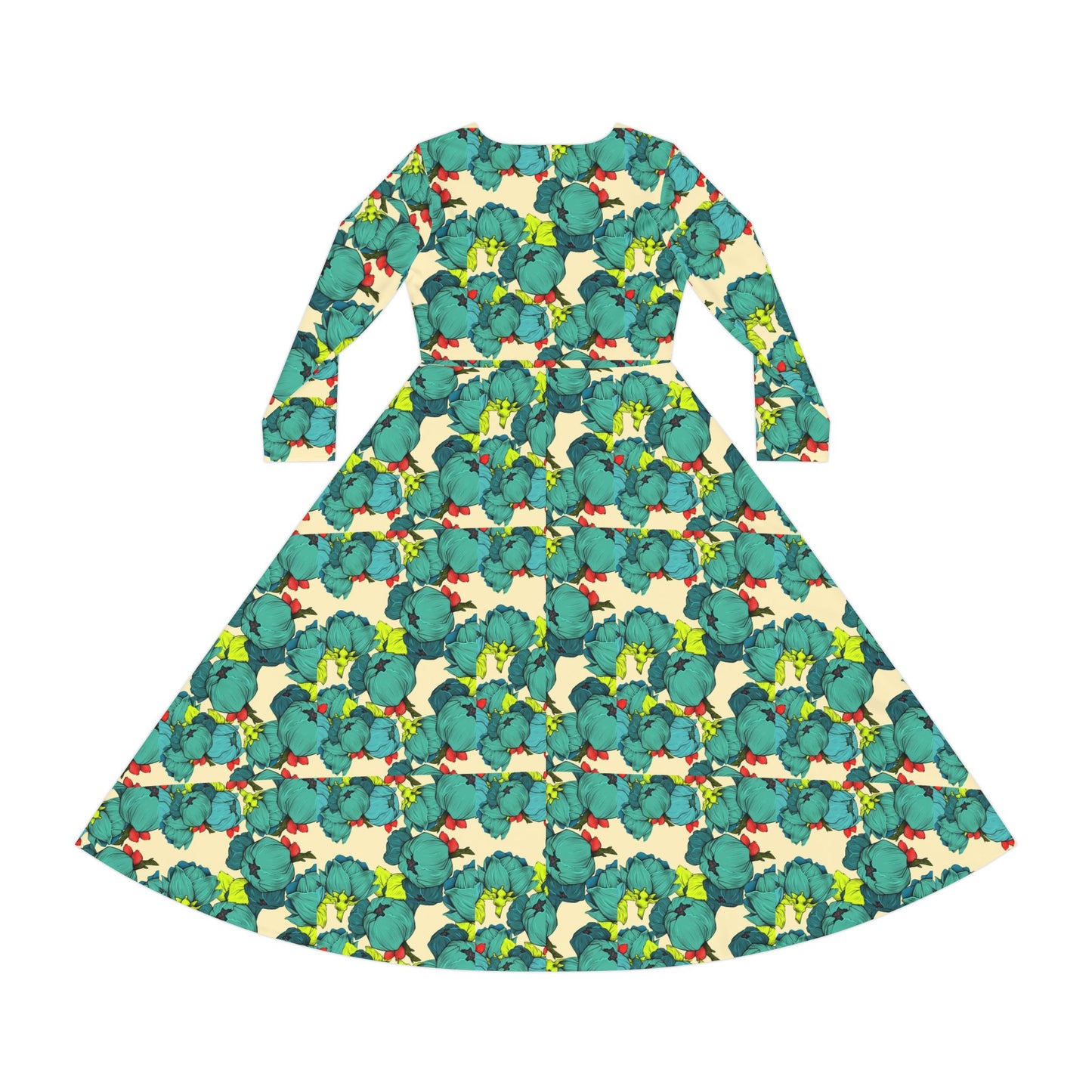 Women's Long Sleeve Dress (Hippie 29)