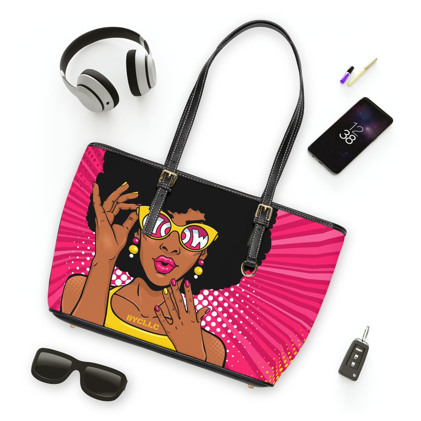 PU Leather Shoulder Bag(BYCLLC Beauty)