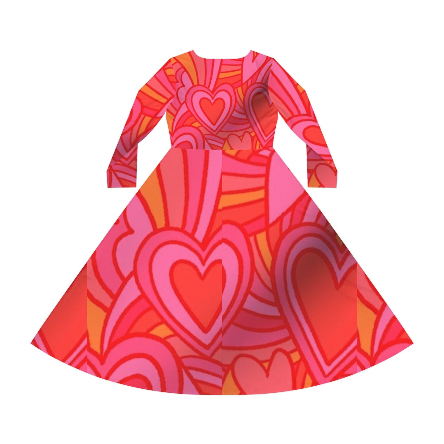 Women's Long Sleeve Dress (Hippie 20)