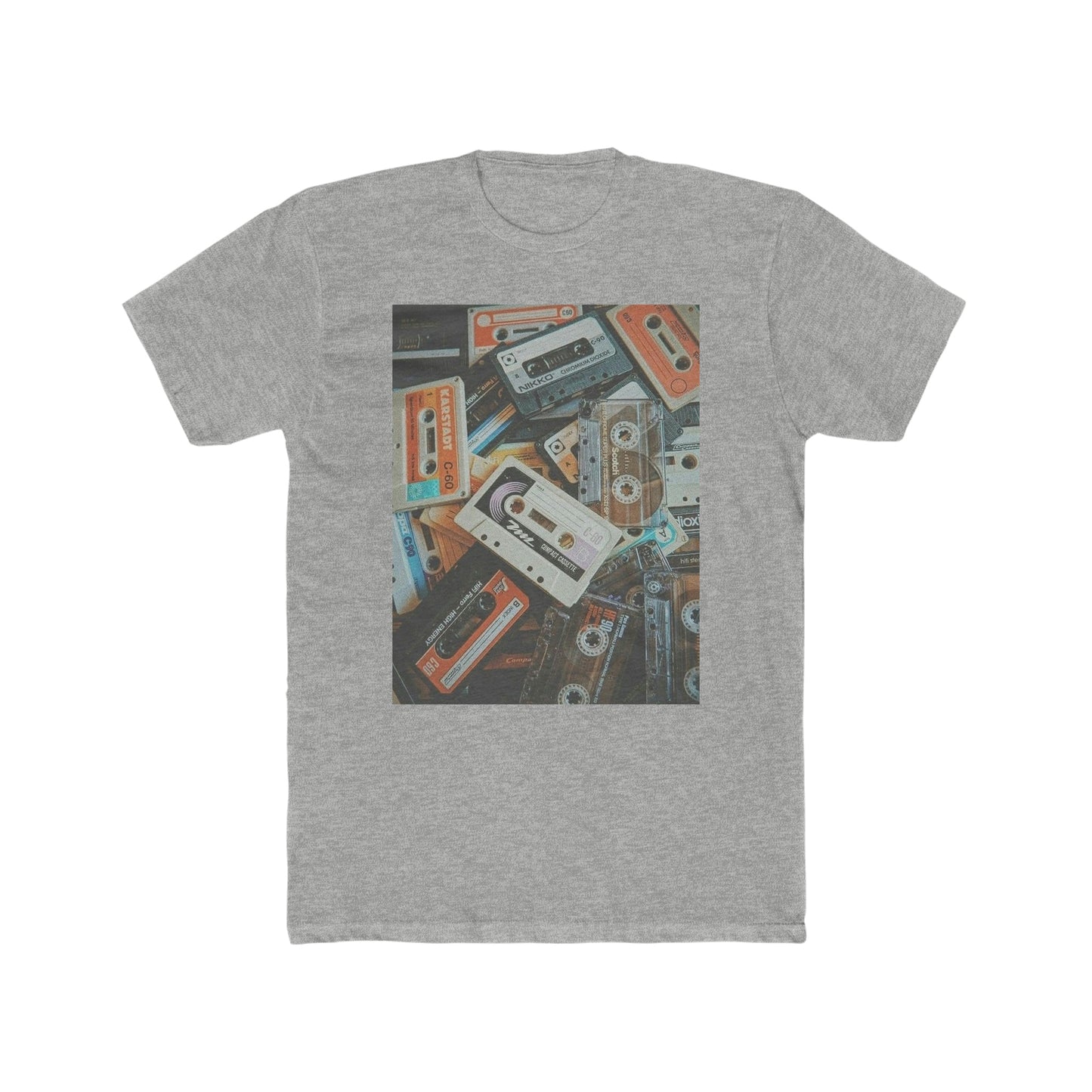Men's Cotton Crew Tee(Retro Music)