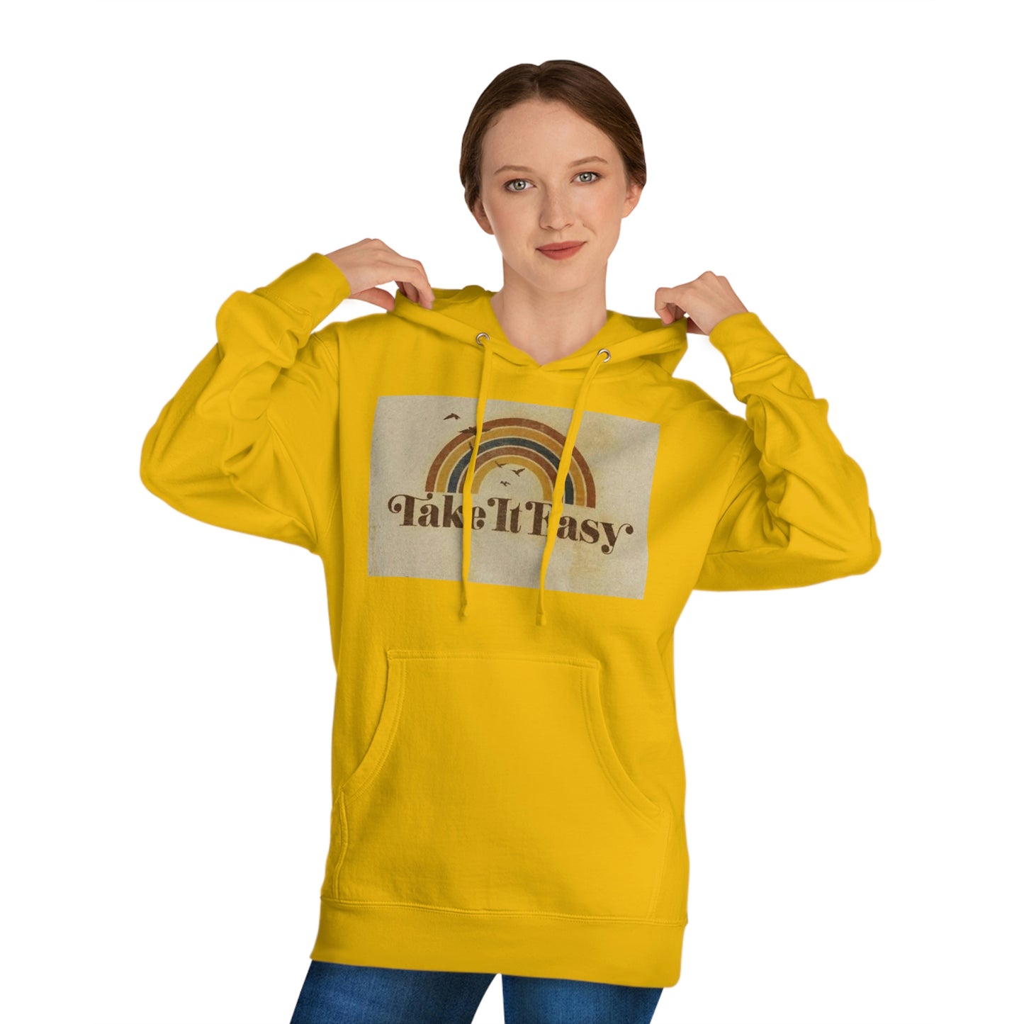 Unisex Hooded Sweatshirt(Take it easy)