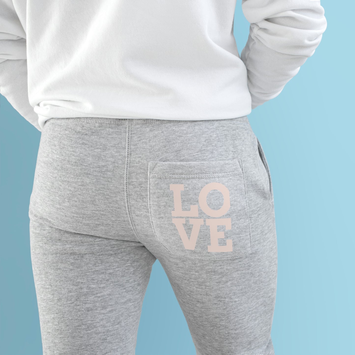 Unisex Premium Fleece Joggers(Love)