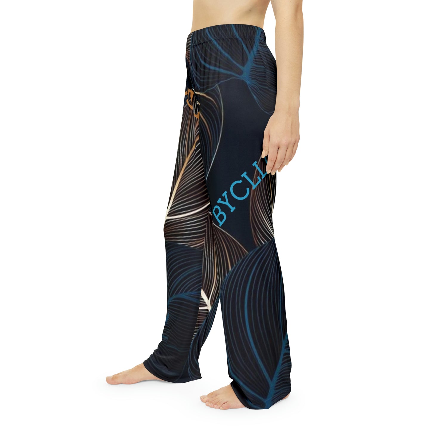 Women's Lounge Pants(BYCLLC blue/Gold)