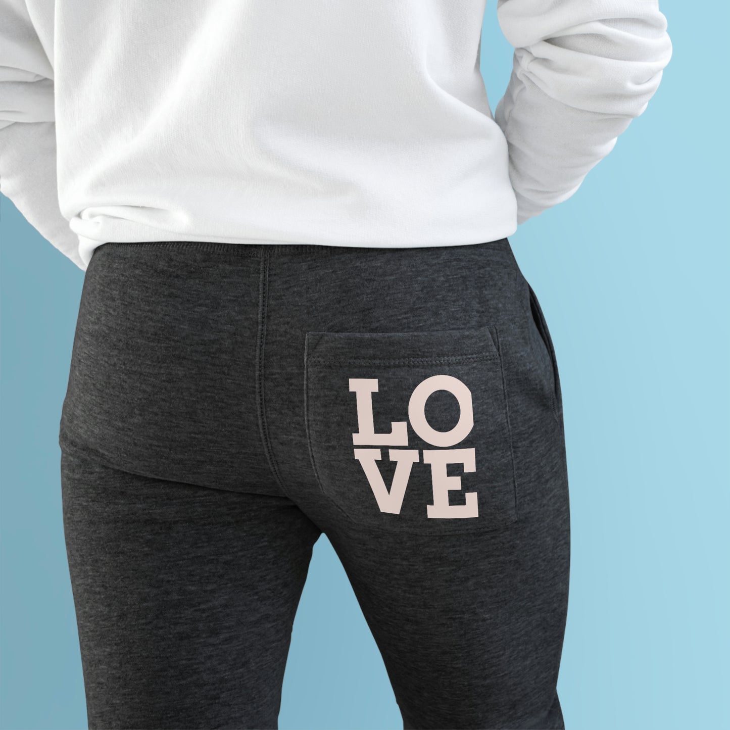 Unisex Premium Fleece Joggers(Love)