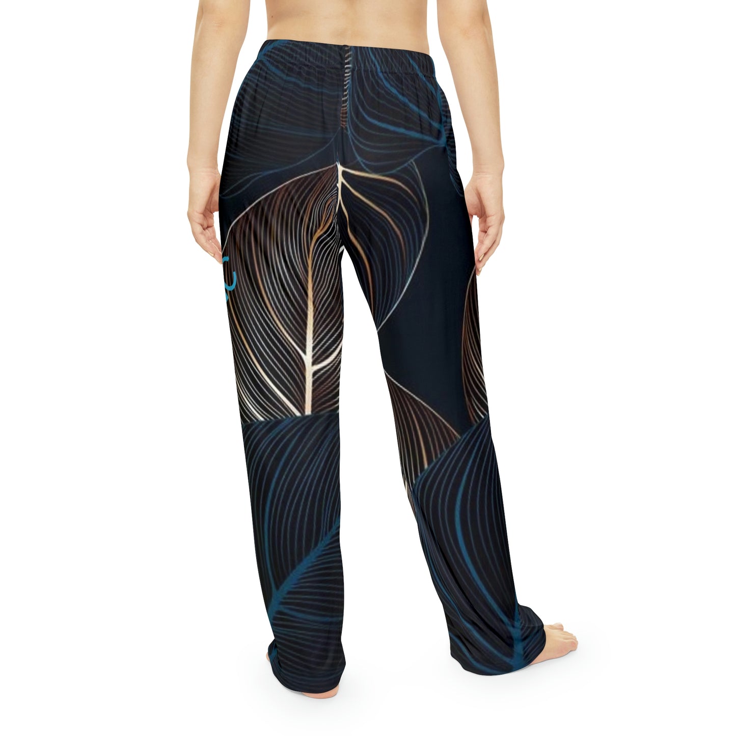 Women's Lounge Pants(BYCLLC blue/Gold)