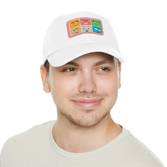 Dad Hat with Patch(colorful smile)