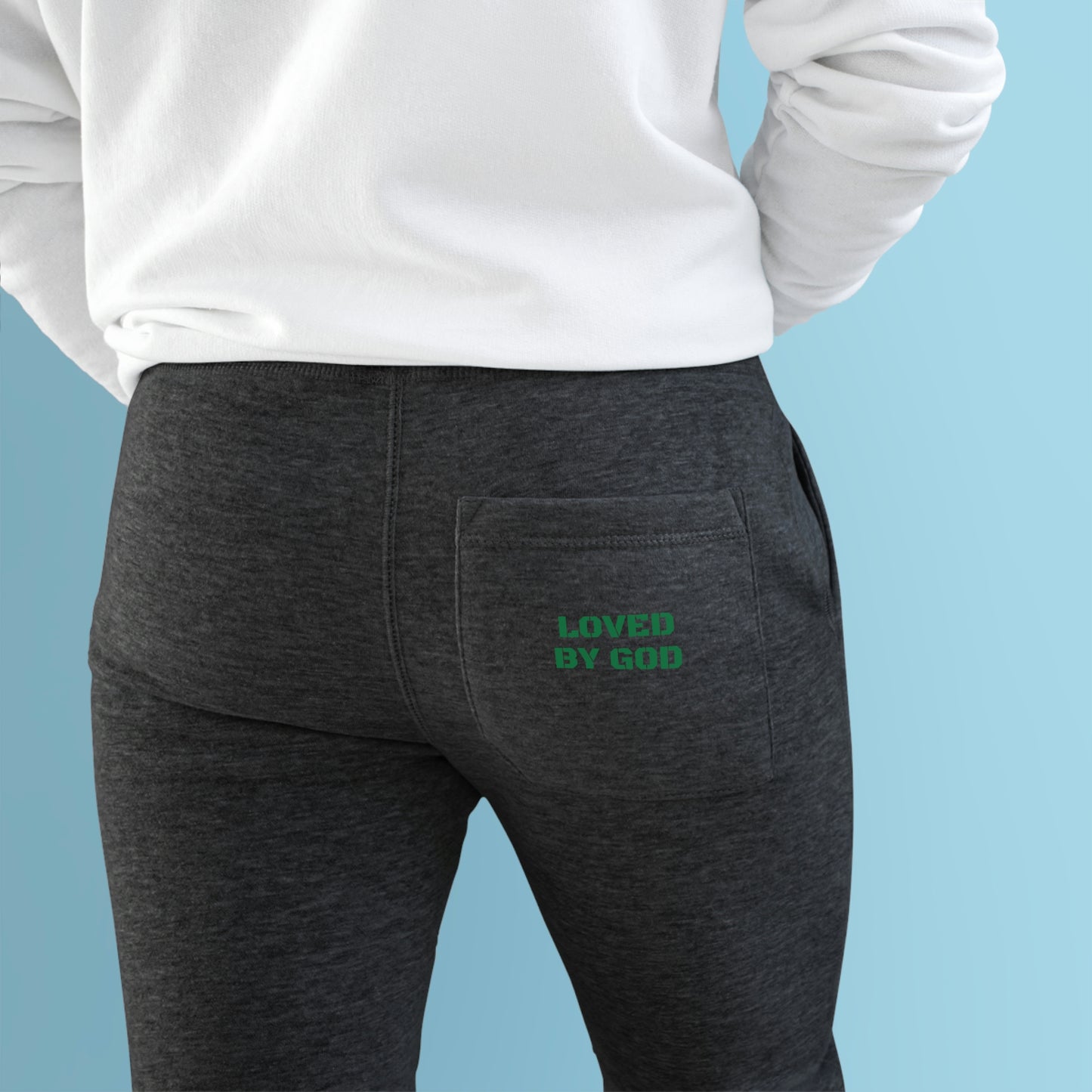 unisex Premium Fleece Joggers(Loved by God)