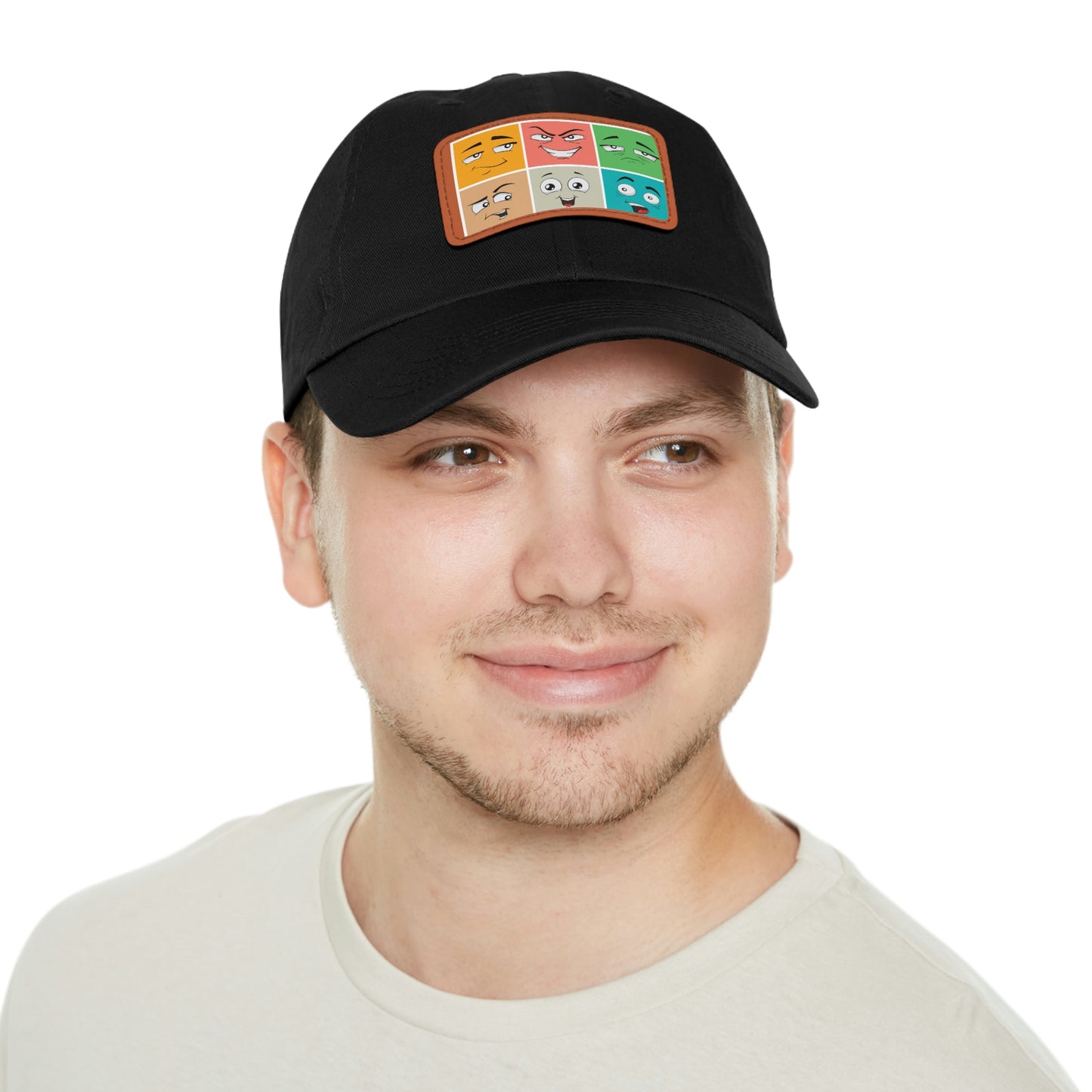 Dad Hat with Patch(colorful smile)