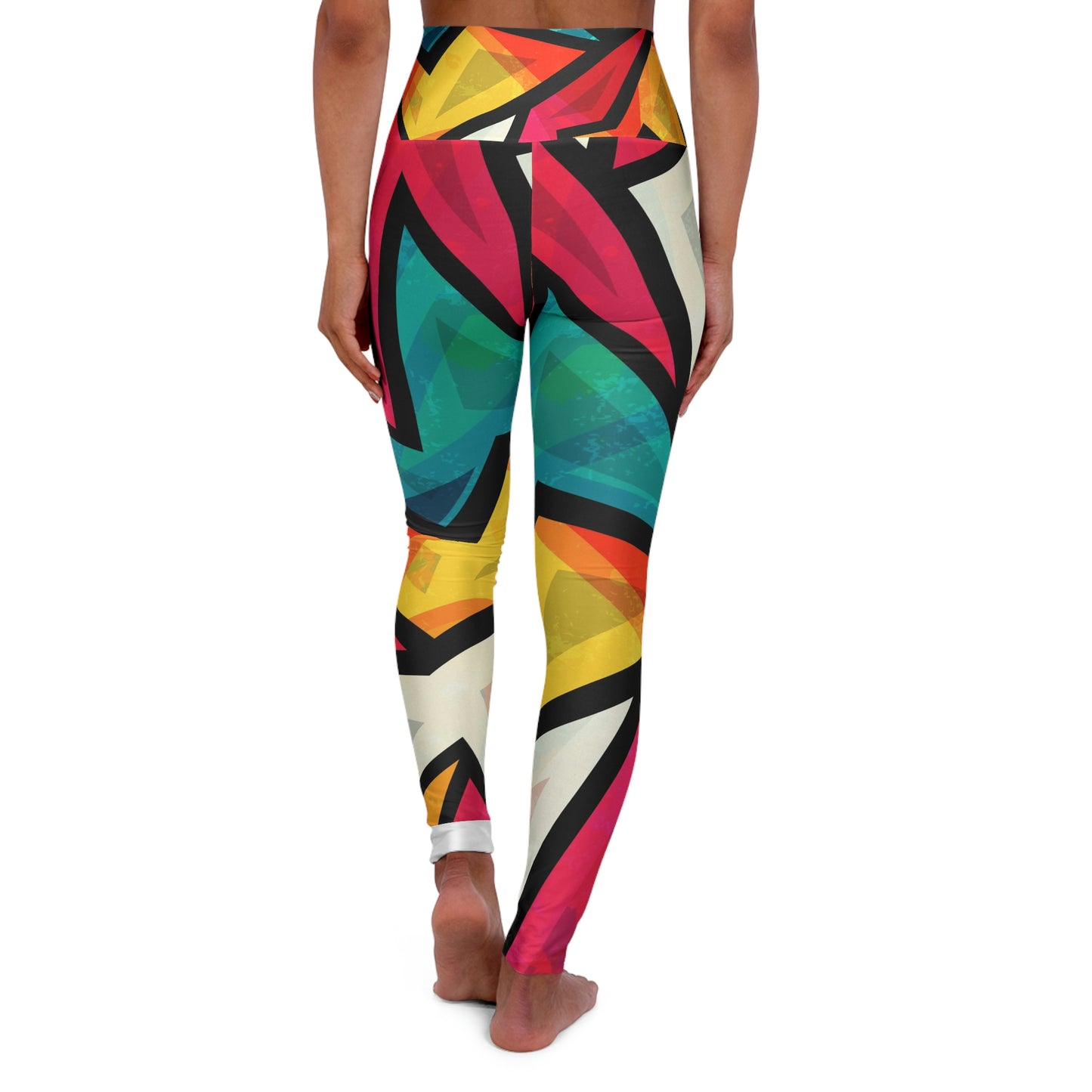 High Waisted Fitness Leggings(Mazed)